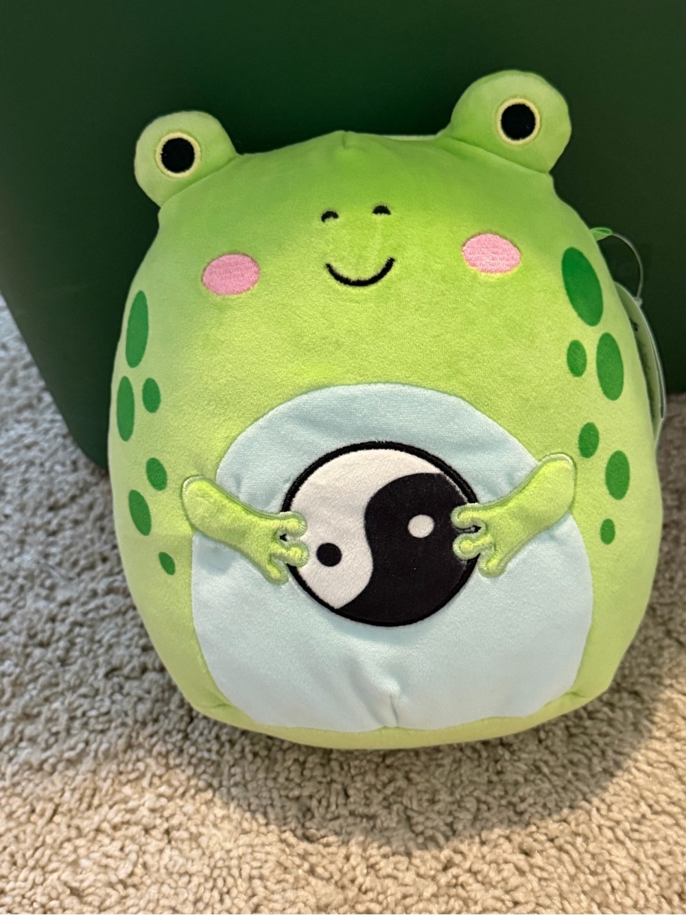 Squishmallows Micha Green Frog Yin Yang 8” Plush Toy NWT Rare Collectible
